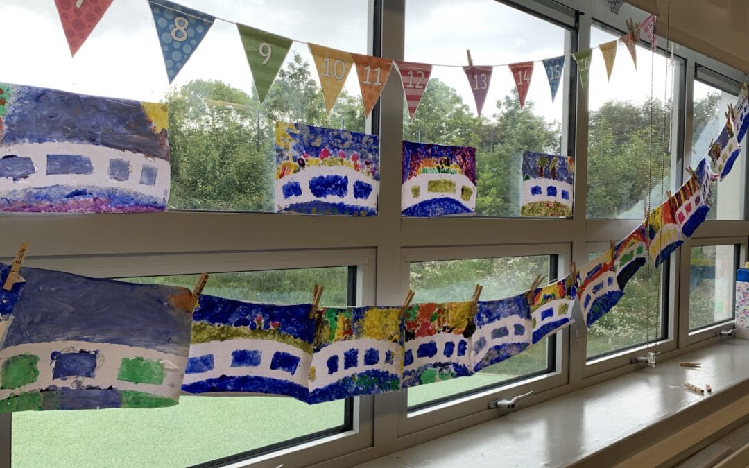 Claude Monet inspired landscapes in First Class